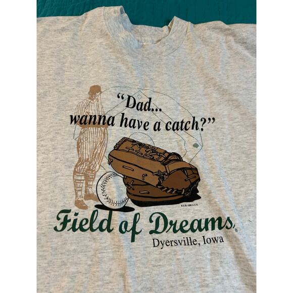 Vintage Field of Dreams T-Shirt Men's Size XL Unisex Dyersville, Iowa Gray SS - Picture 4 of 4